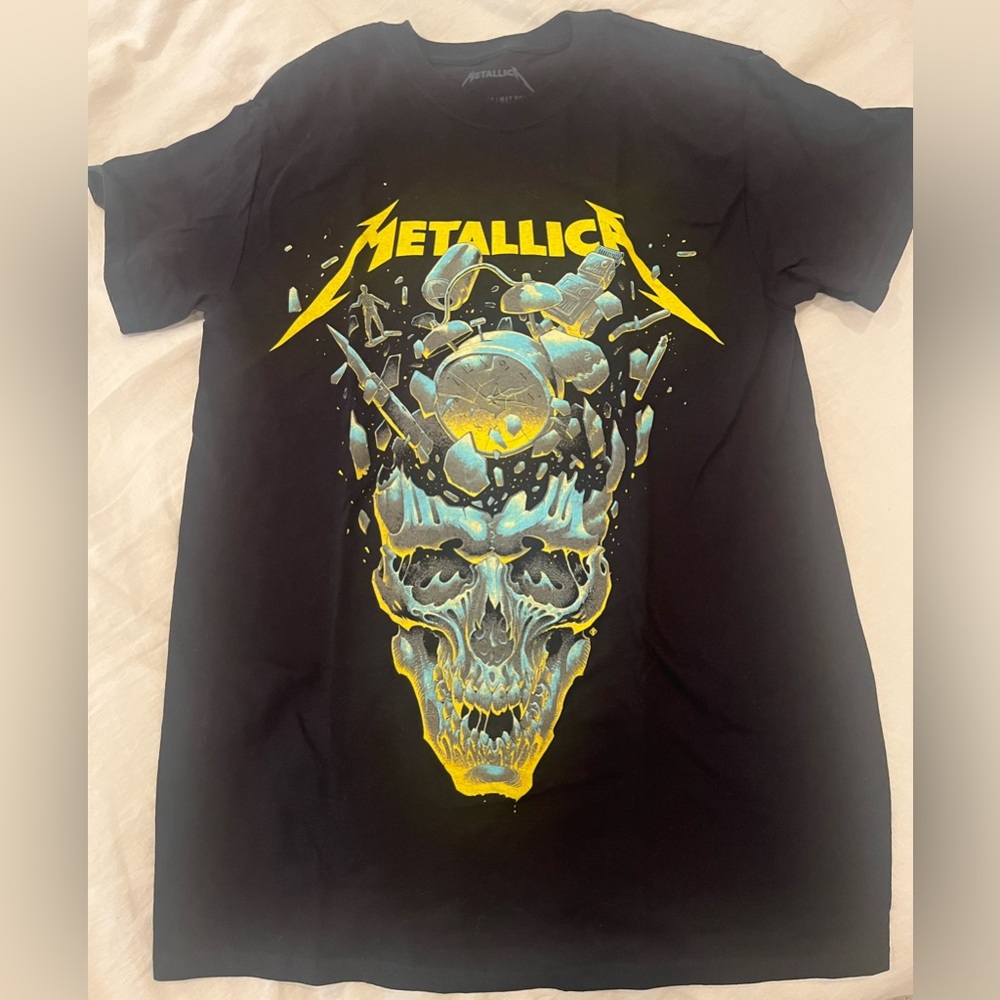 Metallica Band Metal Tour 2023 2024 100% Cotton Unisex T-Shirt size Small